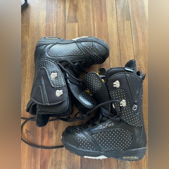 Burton Lodi snowboarding boots polka dot black and white - Picture 2 of 6